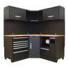 Premier Corner Storage System with Hardwood Worktop 1.71m