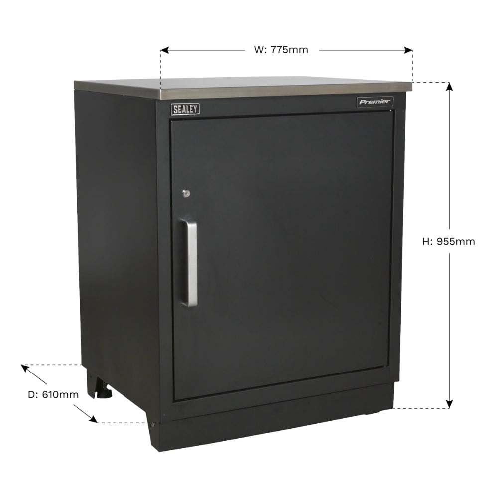 Premier Heavy-Duty Modular Floor Cabinet 1 Door 775mm APMS01 4