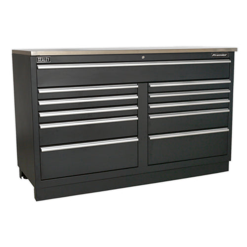 Premier Heavy-Duty Modular Floor Cabinet 11 Drawer 1550mm