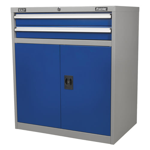 Premier Industrial Industrial Cabinet with 2 Drawers & 1 Shelf