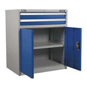 Premier Industrial Industrial Cabinet with 2 Drawers and 1 Shelf API8810 7