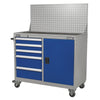 Premier Industrial Mobile Workstation with 5 Drawers & 1 Shelf