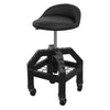 Premier Industrial Pneumatic Creeper Stool with Adjustable Height Swivel Seat and Back Rest SCR03B 2