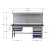 Premier Industrial Steel Workbench 1.8m API1800 3