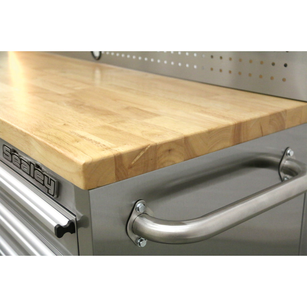 Premier Mobile Stainless Steel Tool Cabinet 10 Drawer with Backboard and 2 Wall Cupboards AP5520SS 5