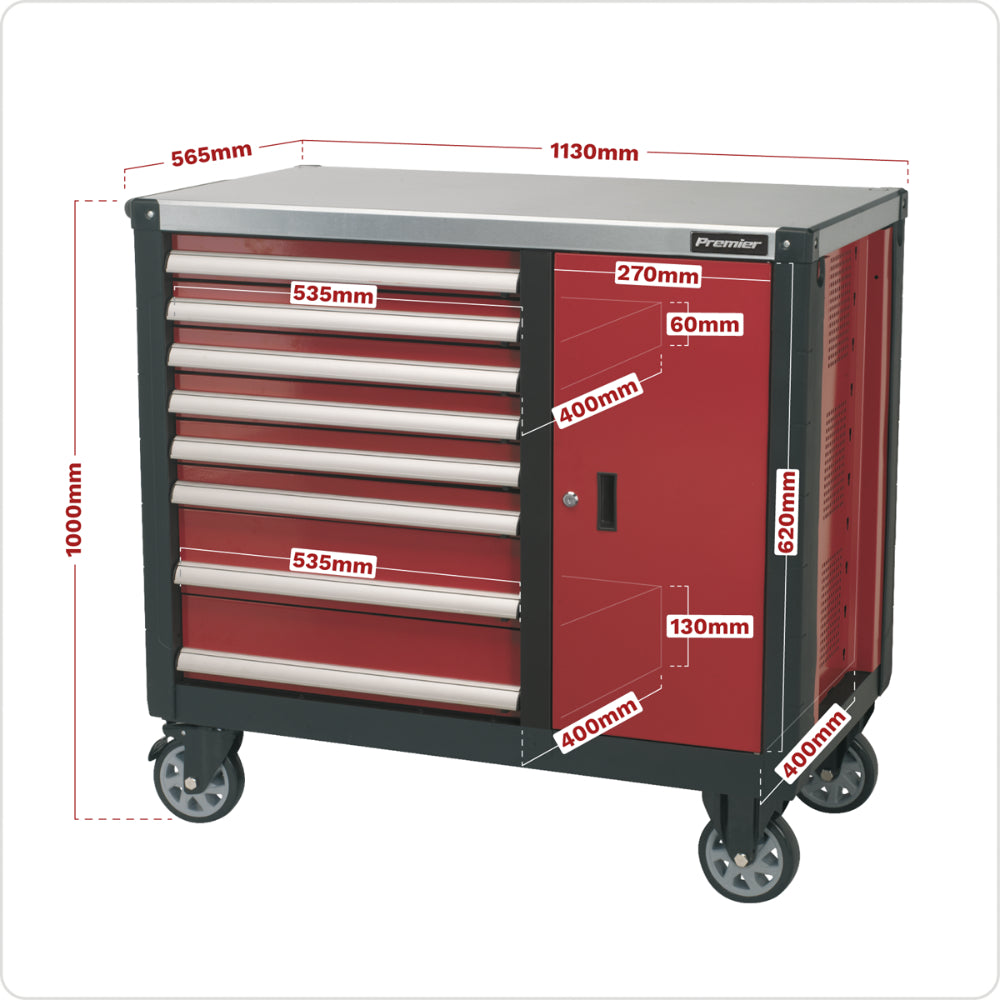 Premier Mobile Workstation 8 Drawer AP2418 2