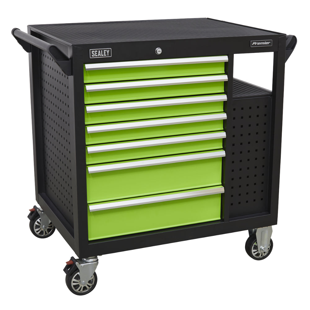 Premier Mobile Workstation with 7 Drawers and Cupboard 920mm AP36MWS 2