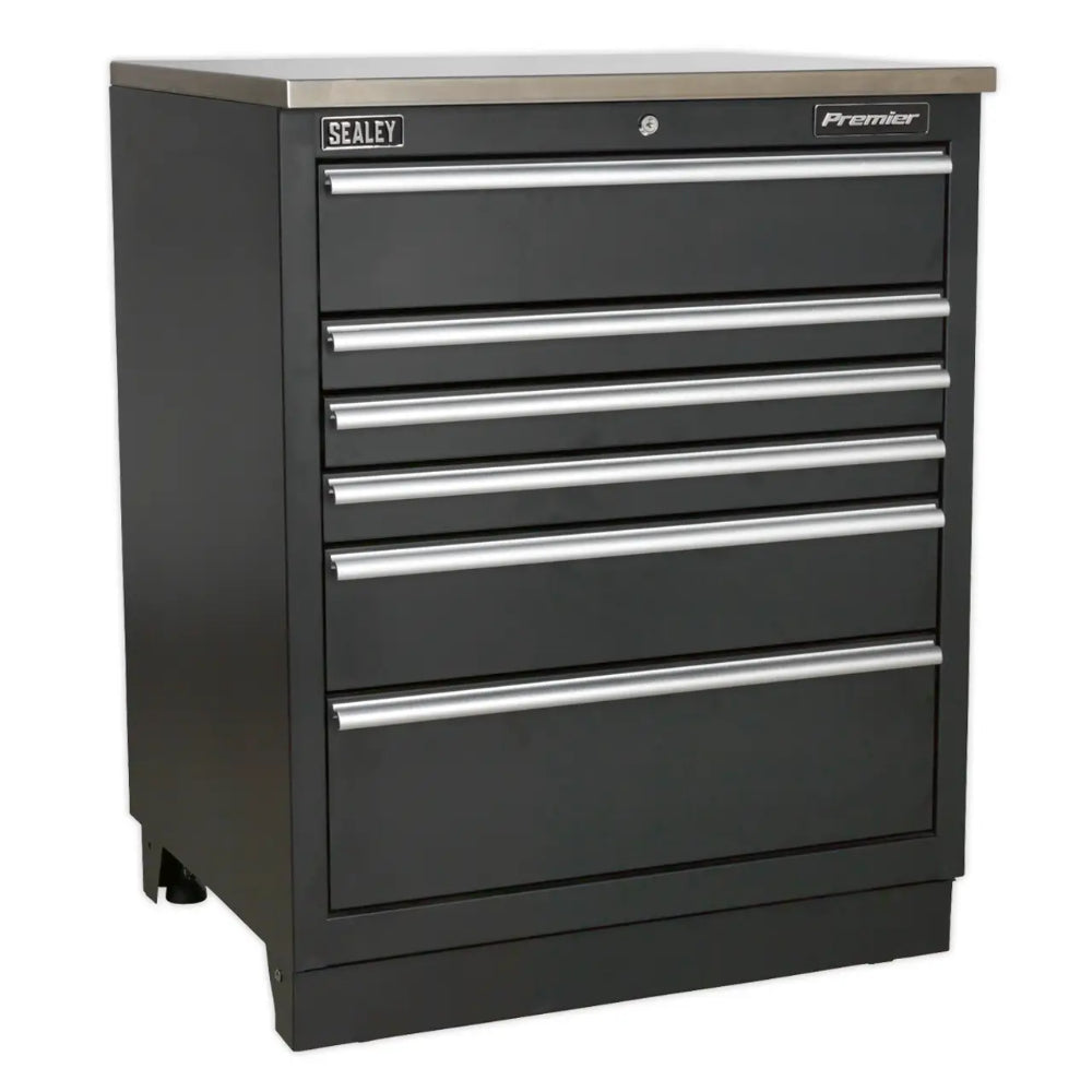 Premier Storage System with Hardwood Worktop 2.48m APMSCOMBO1W 3