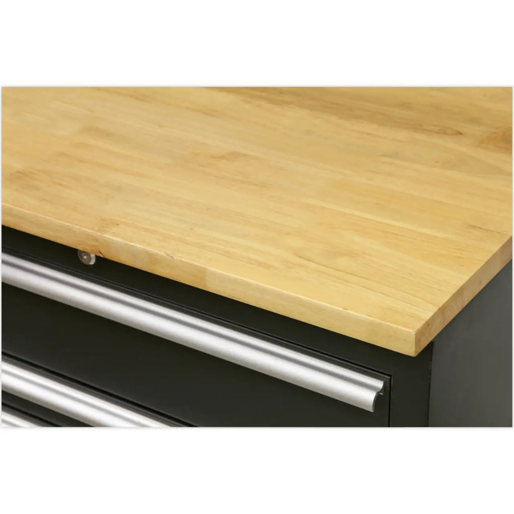 Premier Storage System with Hardwood Worktop 2.48m APMSCOMBO1W 7