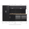 Premier Storage System with Hardwood Worktop 3.26m APMSCOMBO2W 10