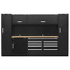 Premier Storage System with Hardwood Worktop 3.55m