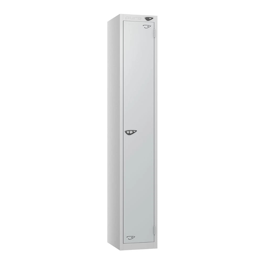Prime 1-Door Steel Locker - Pearl Silver