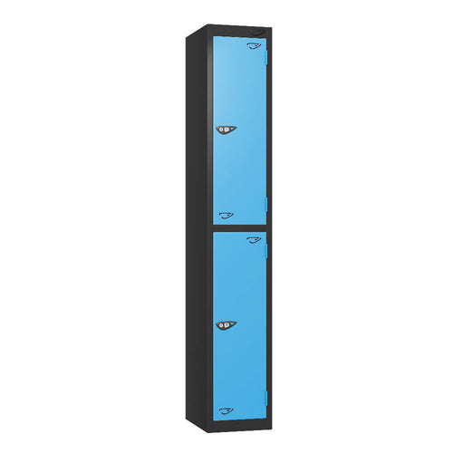 Prime 2-Door Steel Locker - Black