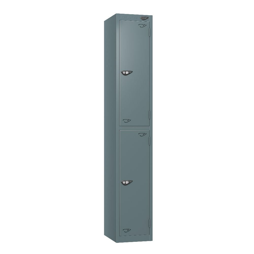 Prime 2-Door Steel Locker - Slate Grey