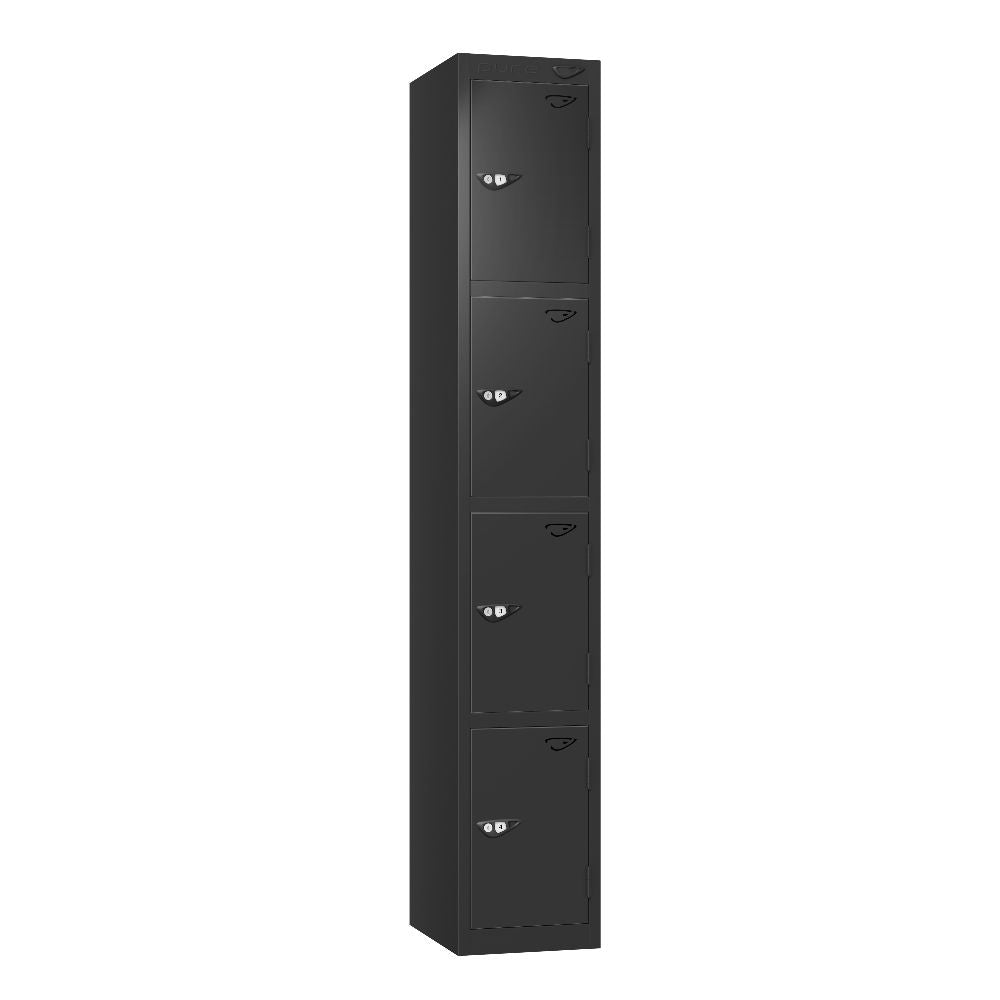 Prime 4-Door Steel Locker Black Black