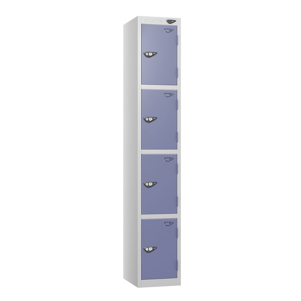Prime 4-Door Steel Locker Pearl Silver Purple
