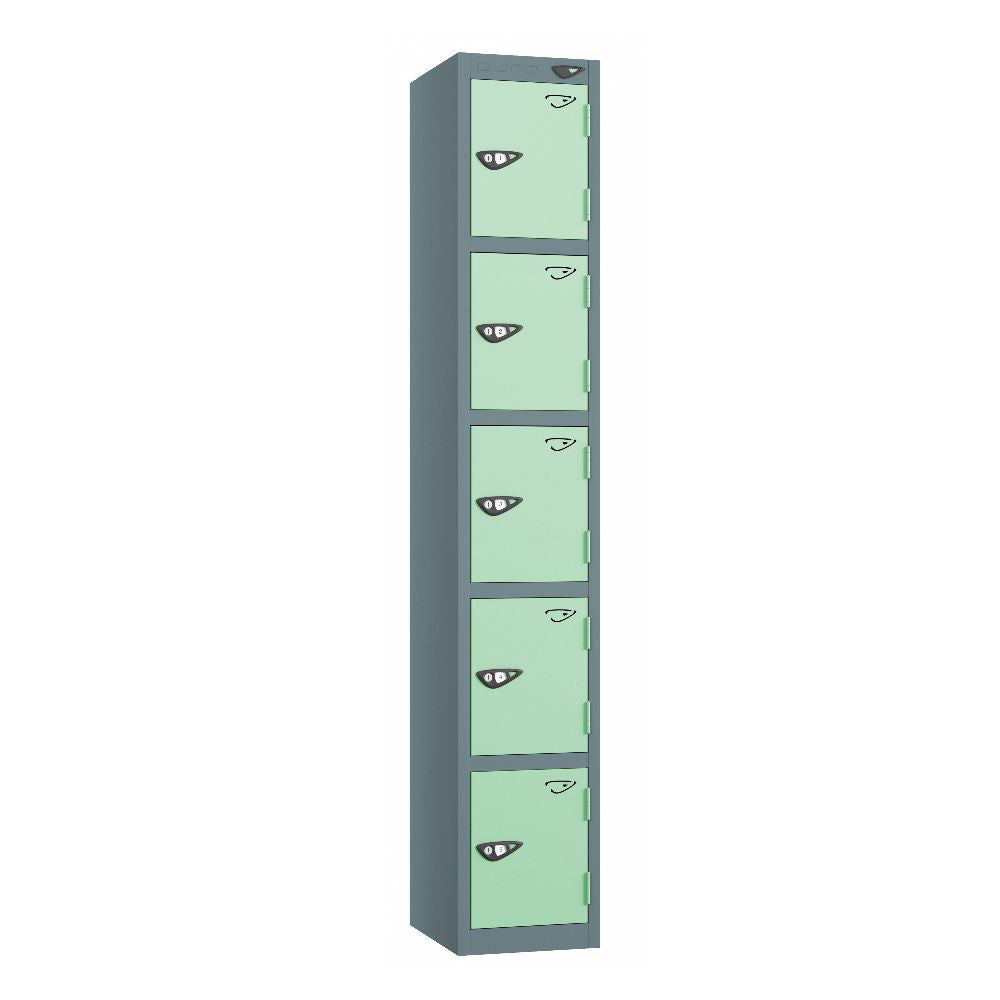 Prime 5-Door Steel Locker Slate Grey Mint