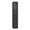 Prime 6-Door Steel Locker Black Black
