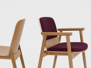 Prop Wooden Dining Armchair and without Armrests