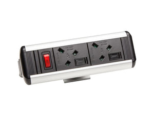 Protea On Desk Power Module With 2X Power 2X Data And 2X Usb Charge Black 7