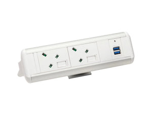 Protea On Desk Power Module With 2X Power And 2X Data Black 7