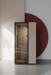 Quadra Acoustic Booth Table with USB Charger Detail