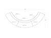 Quadra Acoustic Soft Modular Seating Dimensions