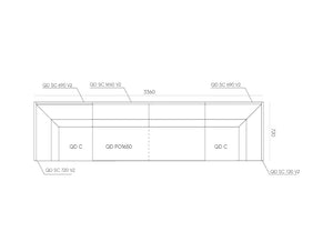 Quadra Acoustic Soft Modular Sofa Dimensions