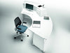 Quadrifoglio Reception Glass Reception Desk