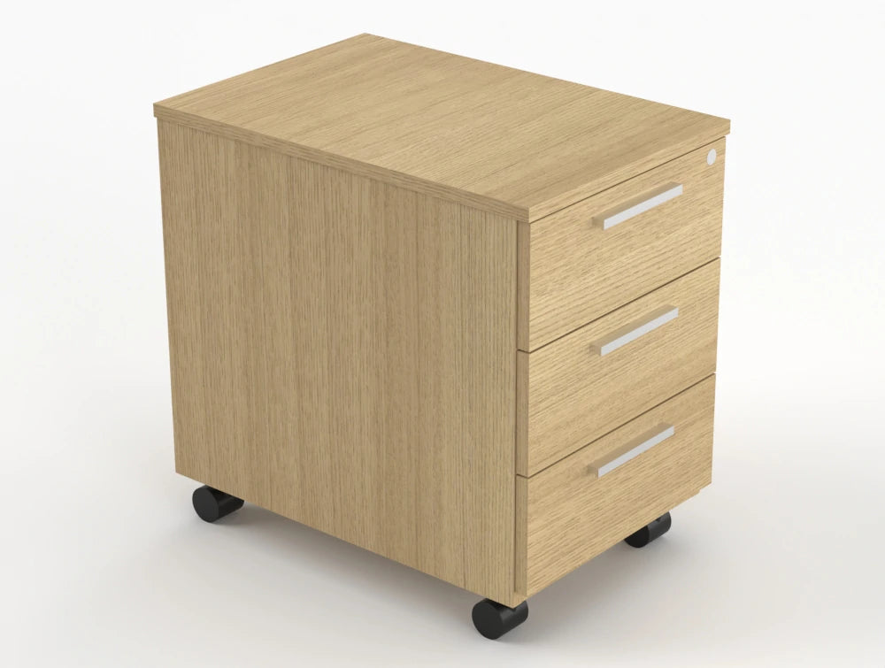 Quando Executive Mobile Pedestal Canadian Oak Finish