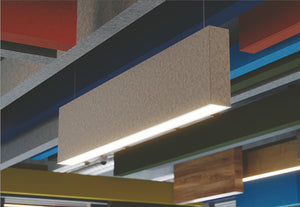 Ezoboard Rail Led Acoustic Hanging Light In Grey Finish