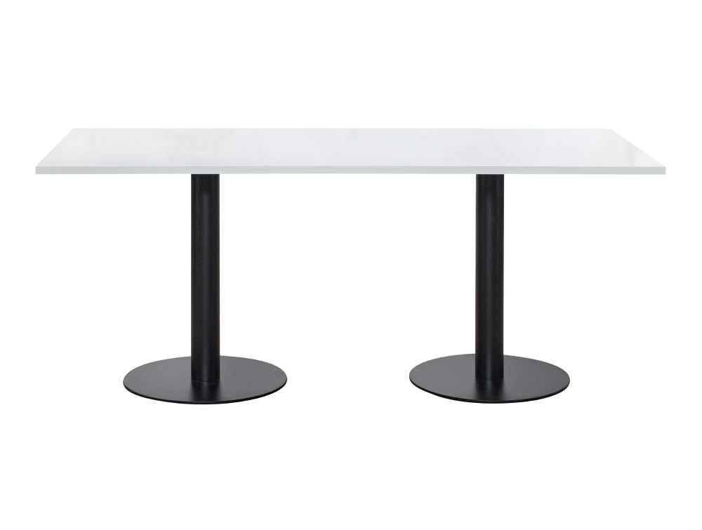 Rectangular Dining or Conference Black Table 1800mm 2