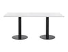 Rectangular Dining or Conference Black Table 1800mm 2