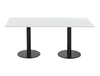 Rectangular Dining or Conference Black Table 1800mm 3