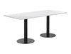 Rectangular Dining or Conference Black Table 1800mm 4