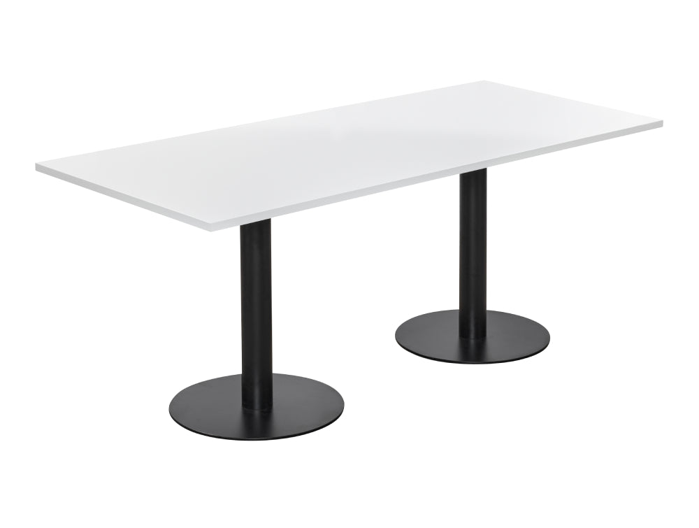 Rectangular Dining or Conference Black Table 1800mm