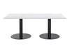 Rectangular Dining or Conference Black Table 2000mm 2