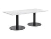 Rectangular Dining or Conference Black Table 2000mm 4