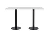 Rectangular Poseur Black Table 2000mm 4