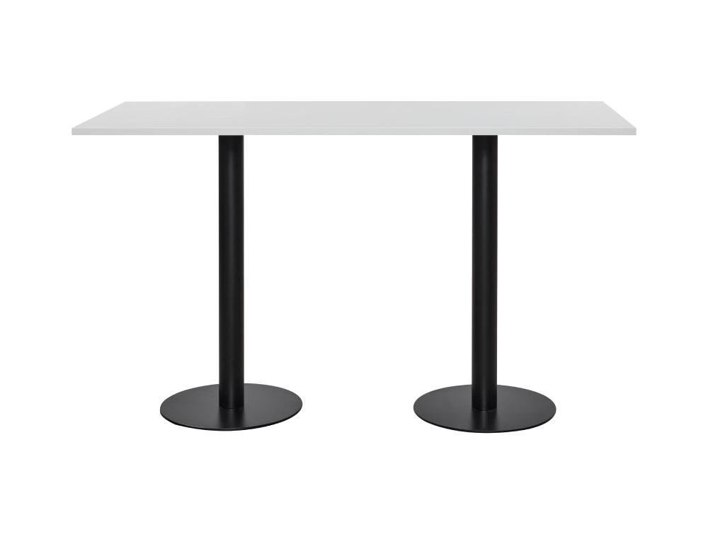 Rectangular Poseur Black Table 2000mm 4