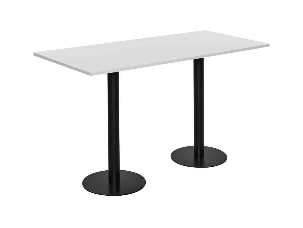 Rectangular Poseur Black Table 2000mm