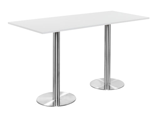 Rectangular Poseur Black Table 1800mm