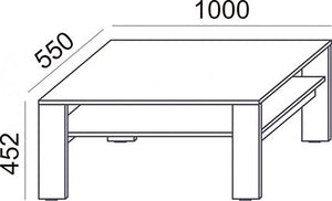 Rectangular Small Coffee Table Sv 94 Dimensions