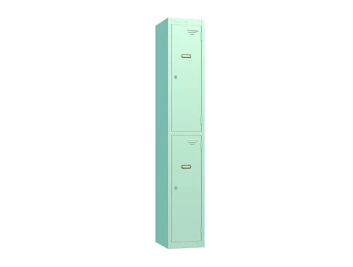 Retro 2-Door Steel Locker - Dusty Pink