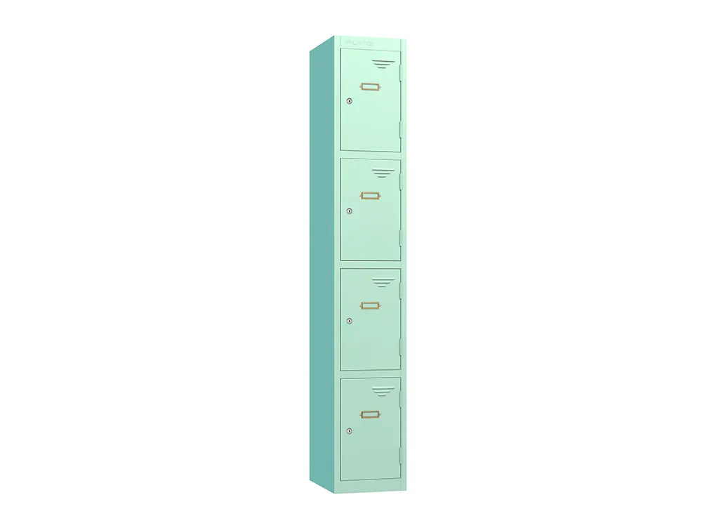 Retro 4-Door Steel Locker - Dusty Pink