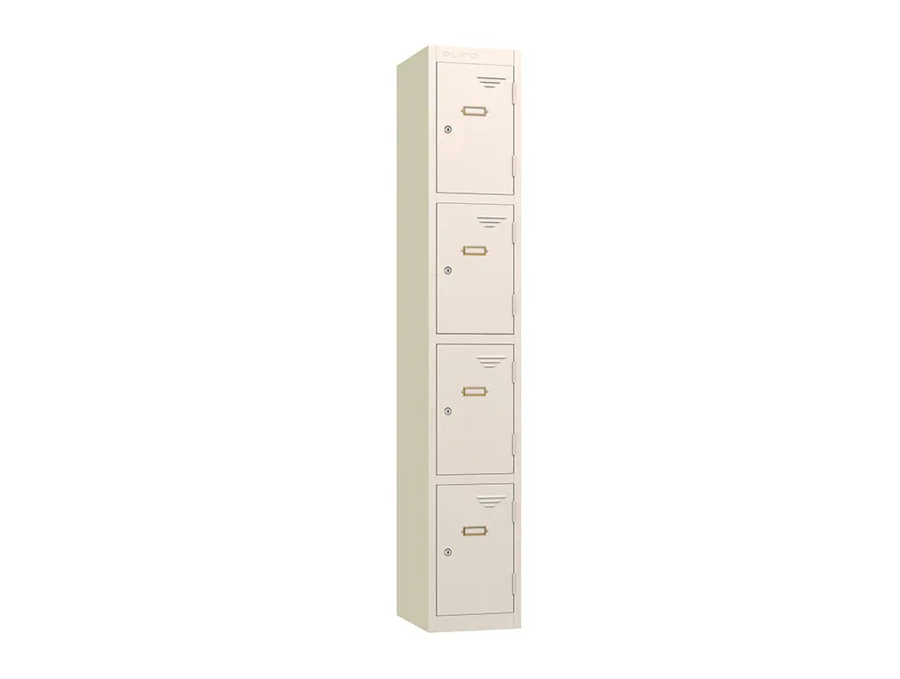 Retro 4-Door Steel Locker - Dusty Pink