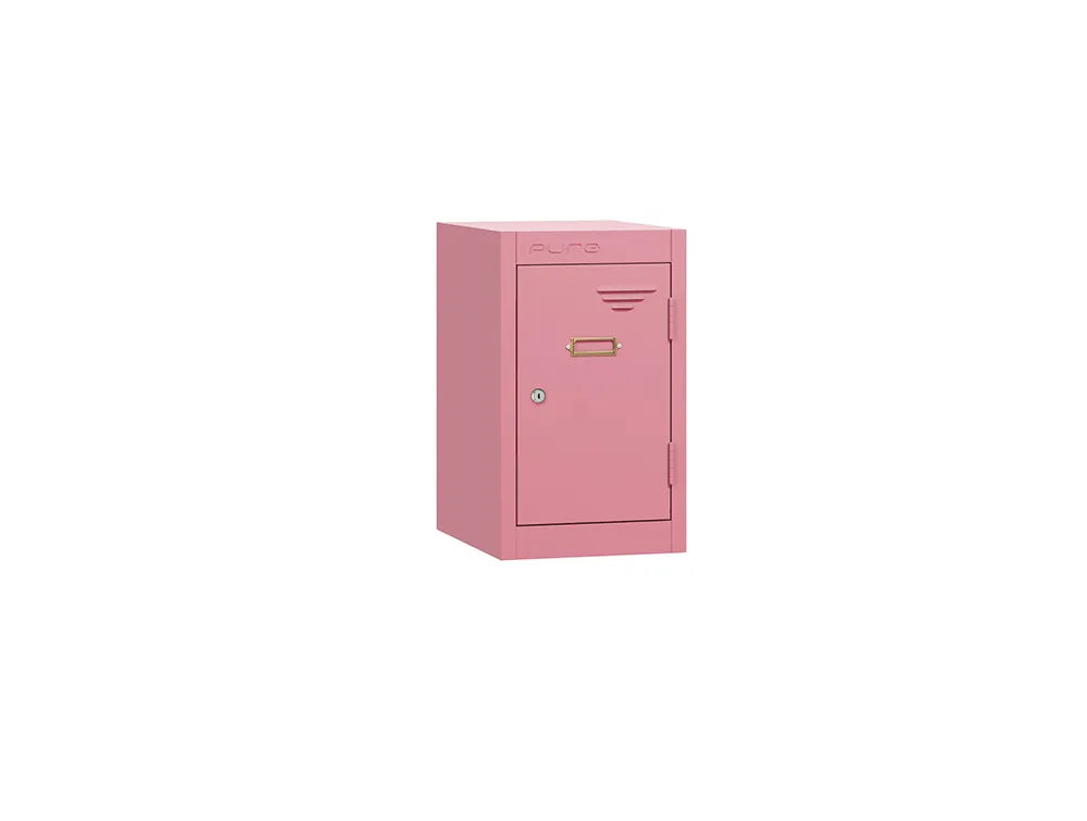 Retro Quarto 1-Door Steel Locker - Pink