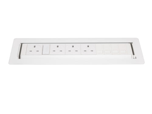 Rotadock 4 No UK Socket In Desk Power Module Black
