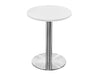 Round Dining Brushed Steel Table 600mm 2
