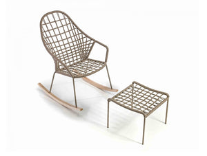 Sanela Outdoor Rocking Chair With Footrest